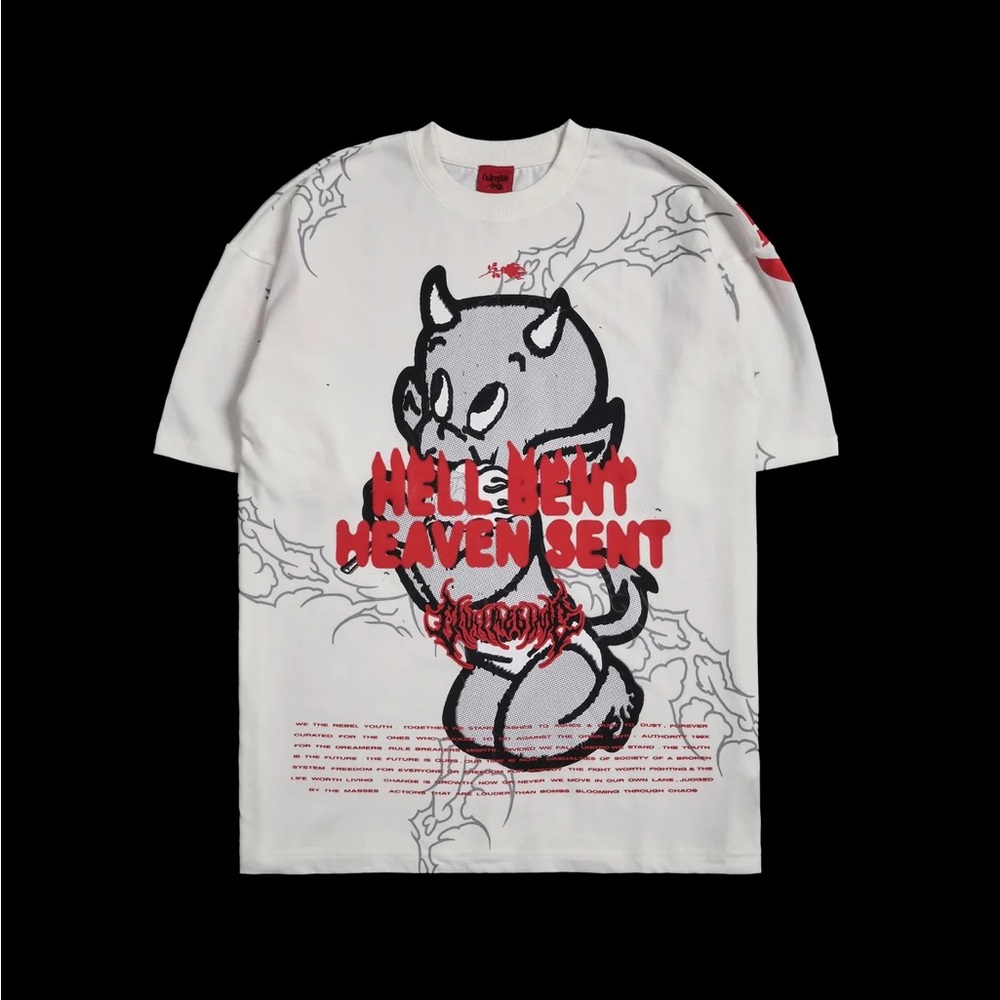 hbhs american classic oversized tee in butter DARC SPORT X CIVIL REGIME